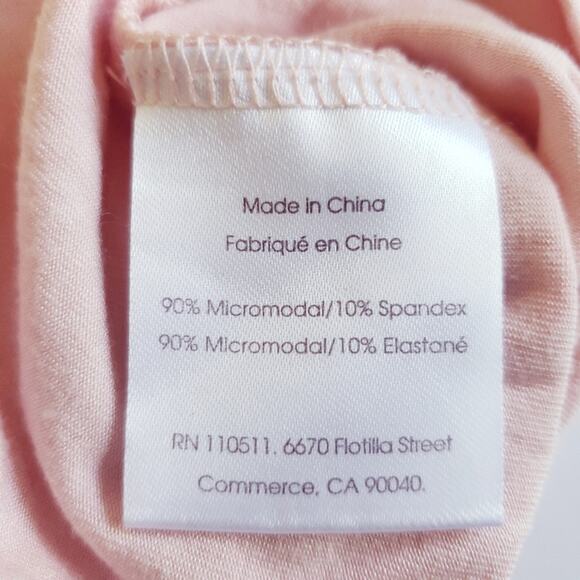 INGRID & ISABEL boho maternity ruffle off the shoulder pink maxi dress Sz S NEW - Picture 8 of 9